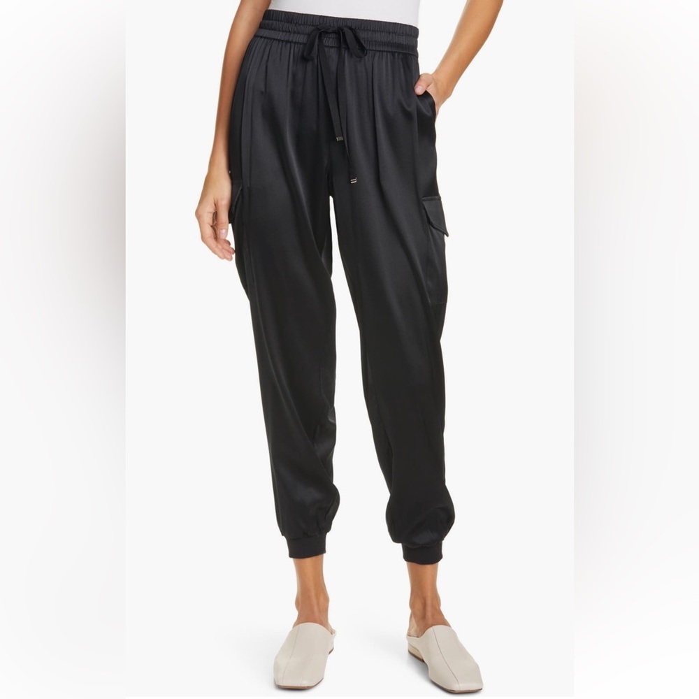 EUC Cami NYC Black Women’s Silk Jogger Pants Sz L